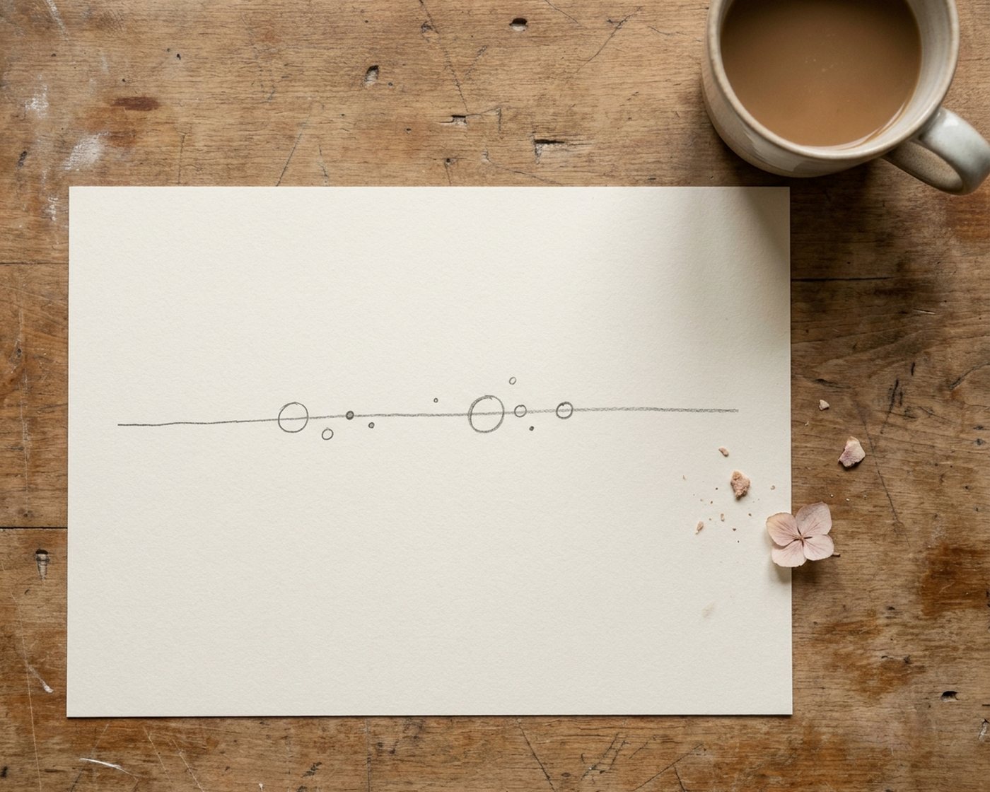 A simple hand-drawn surrogacy timeline on paper