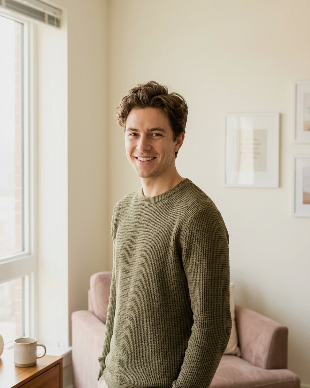 A confident portrait of a young man